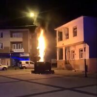 Edirne'de Adalet Anıtı'na saldırı!