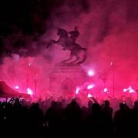 Samsun'da meşalelerle Atatürk nöbeti!