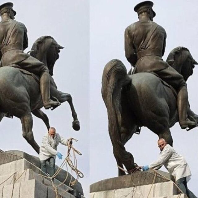 Atatürk Anıtı'na saldıranlar yakalandı mı