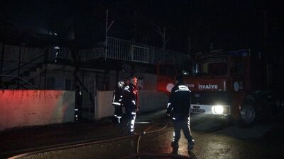 Engelli adam yangında can verdi