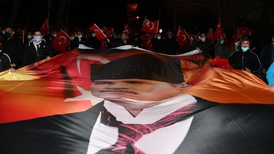 Muğla'da "Ataya saygı" yürüyüşü