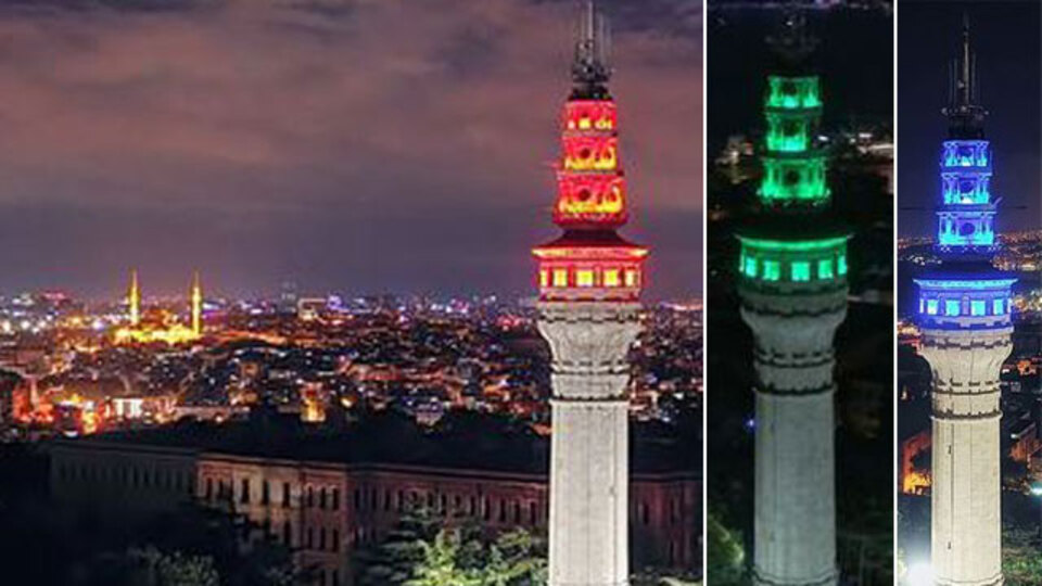 Adı: Beyazıt Kulesi! Yaşı: 273 O kulenin renkleri ne anlama geliyor?