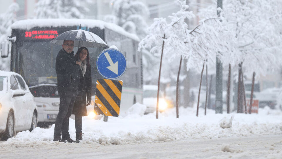 O kentte kar 20 santime ulaştı!