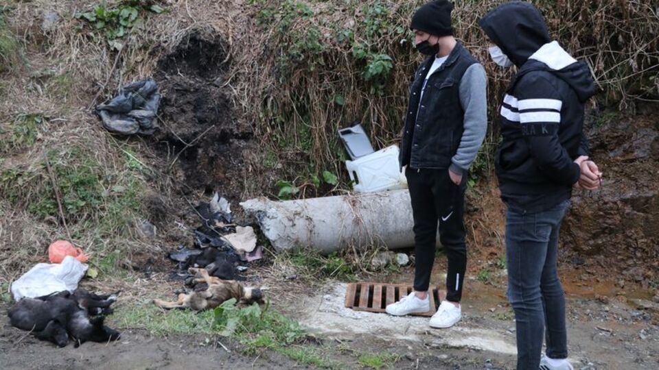 Korkunç manzara! Çöpte bulundular