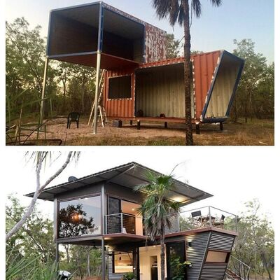 Konteyner, eve dönüştürüldü... İşte son hali