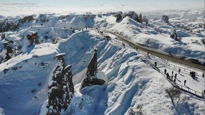 O kentte 45 yıl sonra kar rekoru!