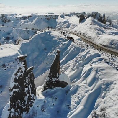 O kentte 45 yıl sonra kar rekoru!