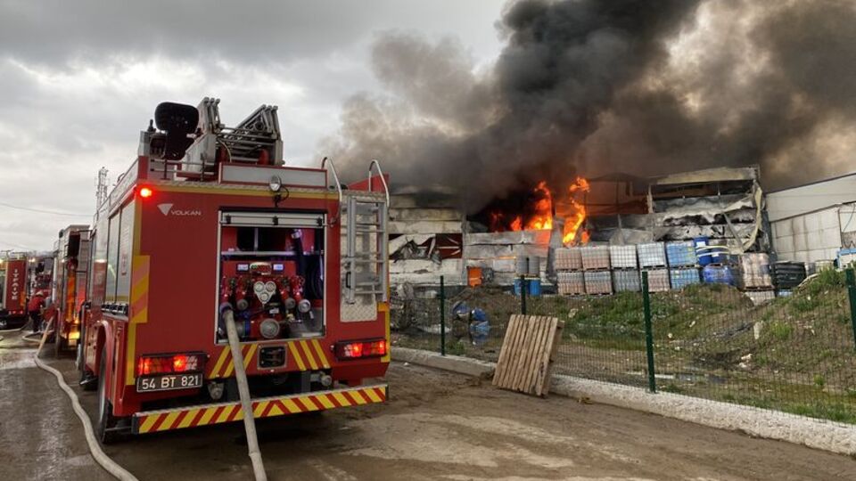 Sakarya'da korkutan yangın