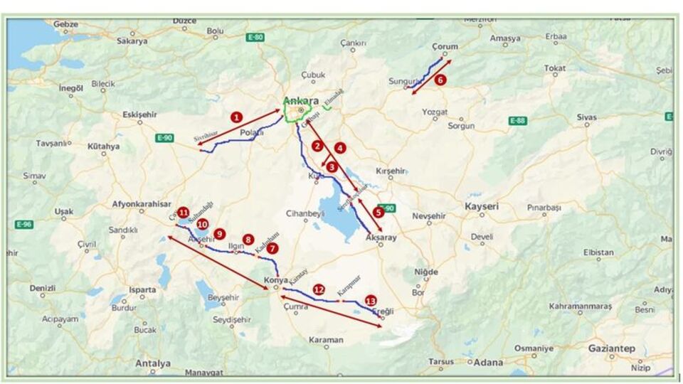26 güzergahta "Ortalama Hız İhlal Tespit Sistemi"