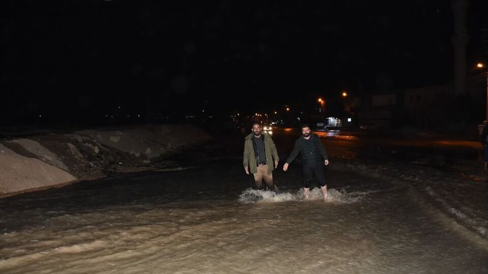 Nusaybin'de içme suyu ana hattında patlama