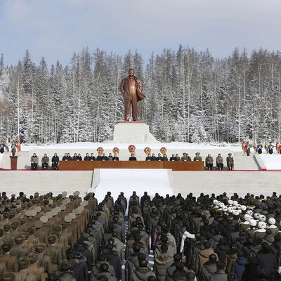 Kuzey Kore'deki törende bir ilk