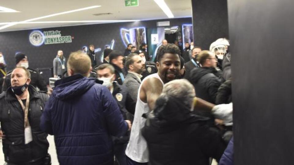 Maç sonu arbede yaşandı