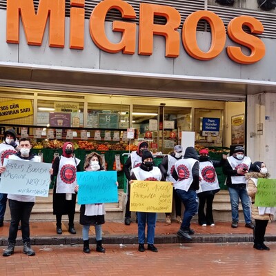 Migros çalışanlarının eyleminde mutlu son