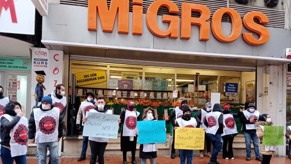 Migros çalışanlarının eyleminde mutlu son