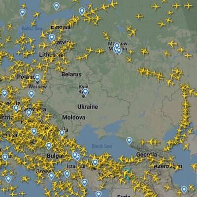 Ukrayna hava sahasından dikkat çeken görüntü!