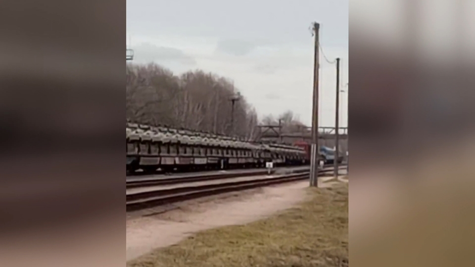 Rus tankları Belarus'ta görüntülendi!