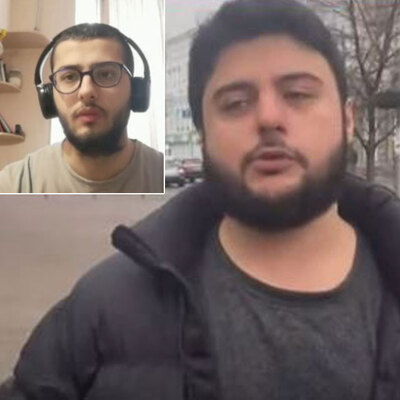 Rus tankı Kiev'de sivil aracı ezdi!