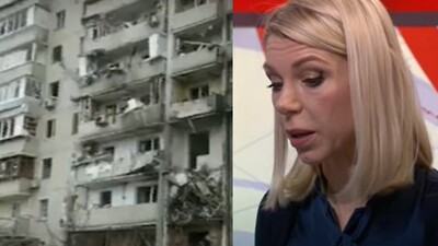 Ailesinin evinin bombalandığını canlı yayında gördü