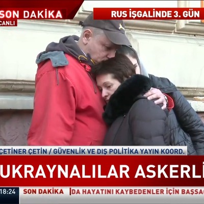 Ukraynalı siviller askerlik sırasında