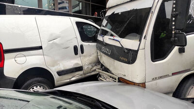 Şişli'de kamyonet dehşet saçtı!