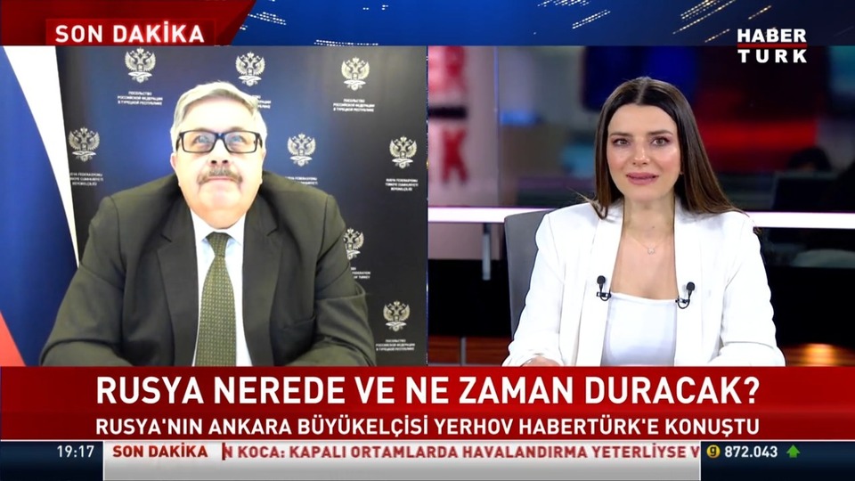 Rus Büyükelçiden Türkiye'ye teşekkür