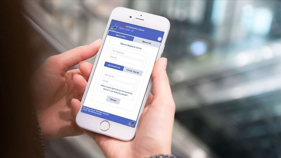 E-Okul giriş ekranı