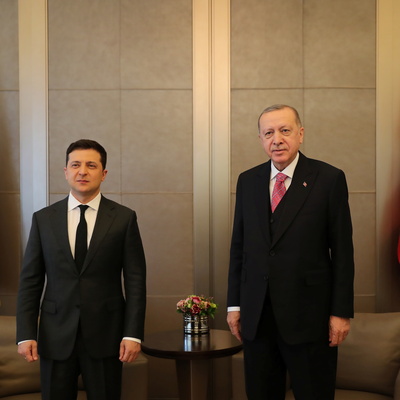Cumhurbaşkanı Erdoğan ve Ukrayna lideri Zelenskiy görüştü