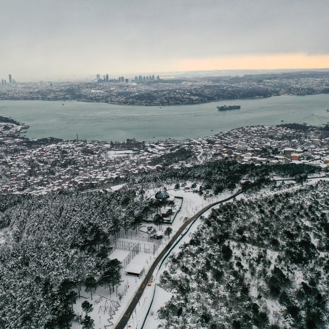 İstanbul'da eğitime kar engeli