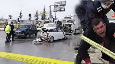 TIR kırmızı ışıkta duramadı: 1 ölü, 11 yaralı