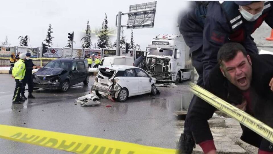 TIR kırmızı ışıkta duramadı: 1 ölü, 11 yaralı
