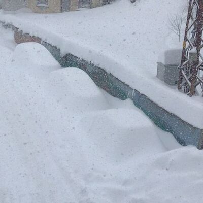 O kentte araçlar karda kayboldu!