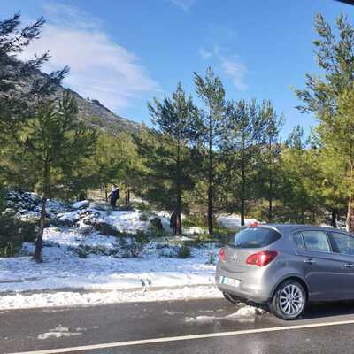 KKTC'de kar yağışı heyecanı!