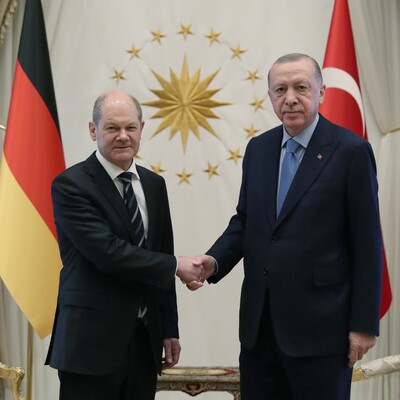 Cumhurbaşkanı Erdoğan ve Alman Şansölye'den açıklamalar