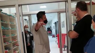 Grevdeki doktorlar ile başhekimin tartışması!