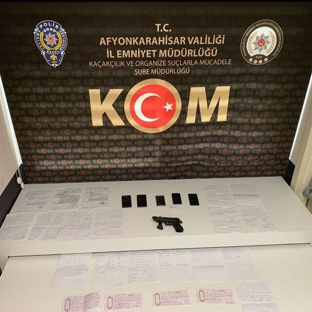 Afyonkarahisar'da 6 tefeci yakalandı
