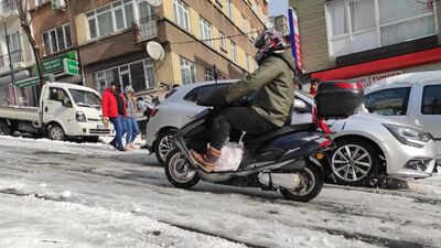 Scooter ve kuryelere trafiğe çıkma yasağı!