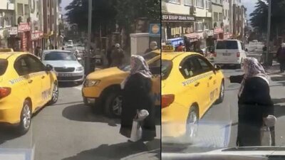 Yaşlı kadını aracına almayan taksicilere ceza kesildi