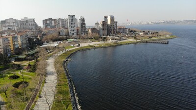 Küçükçekmece'de dikkat çeken görüntü