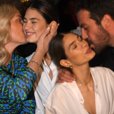 Öpücüklere boğuldu!