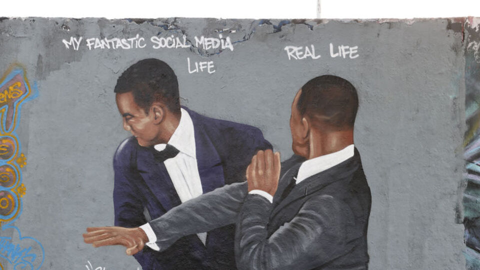 Will Smith'in tokadı duvara resmedildi