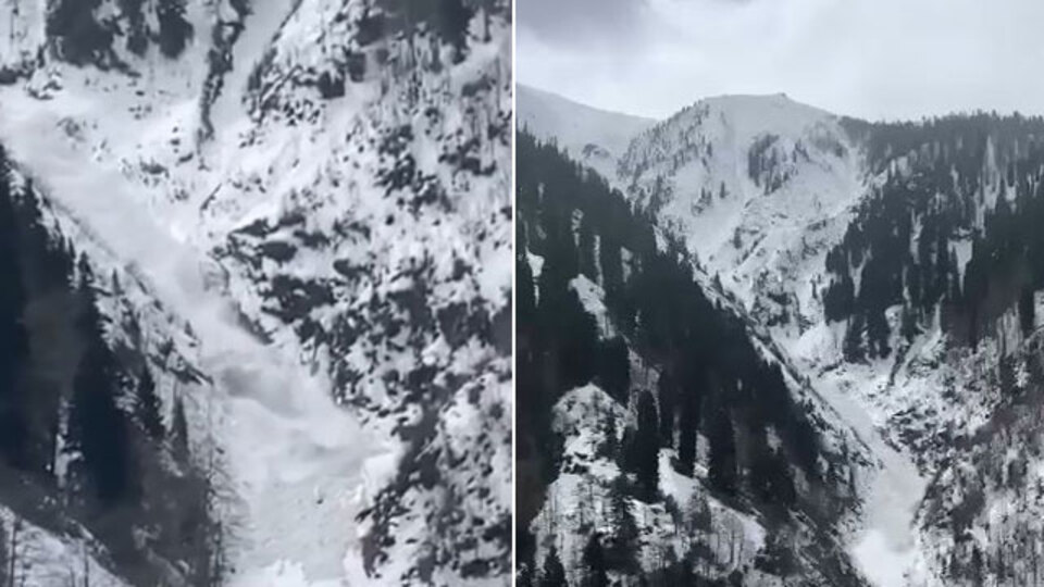 Ayder'de yaşandı! Çığ anı kamerada!