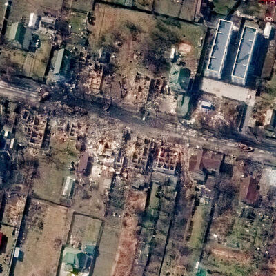 Rusya'nın Buça iddialarına karşı uydu görüntüleri