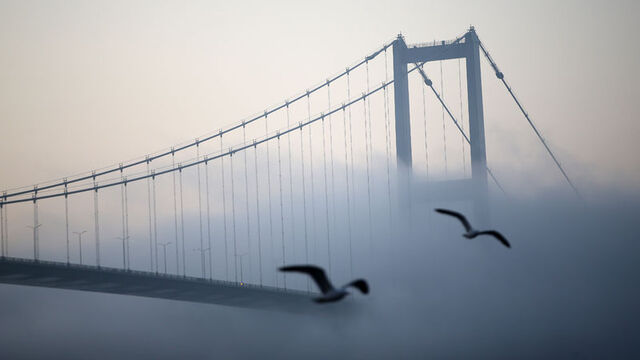 İstanbul'da sis engeli