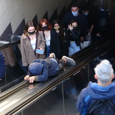 İstanbul'da kaydedildi! Metroda korkutan görüntü