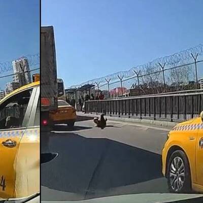 Taksici yolcuyu böyle düşürdü!
