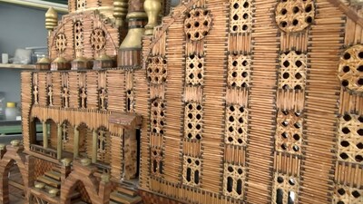 15 bin kibrit çöpünü birleştirdi! 27 yıldır bakıyor