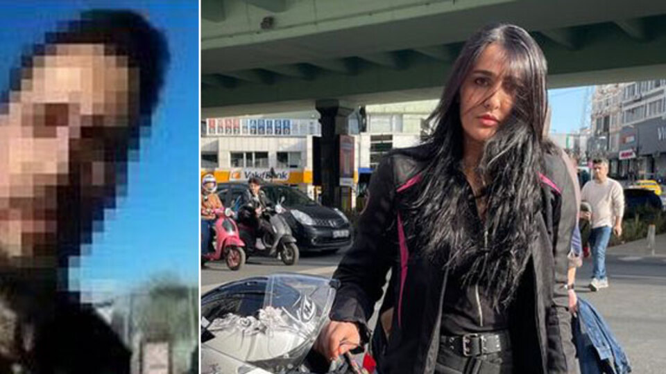 Kadın motor sürücüsüne tükürüp taciz etti!