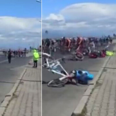 Tour of Turkey'de şoke eden olay! Ne yaptın Şenol!