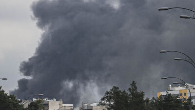 Rusya Kiev'de askeri tesisi vurdu