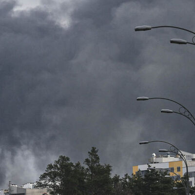 Rusya Kiev'de askeri tesisi vurdu